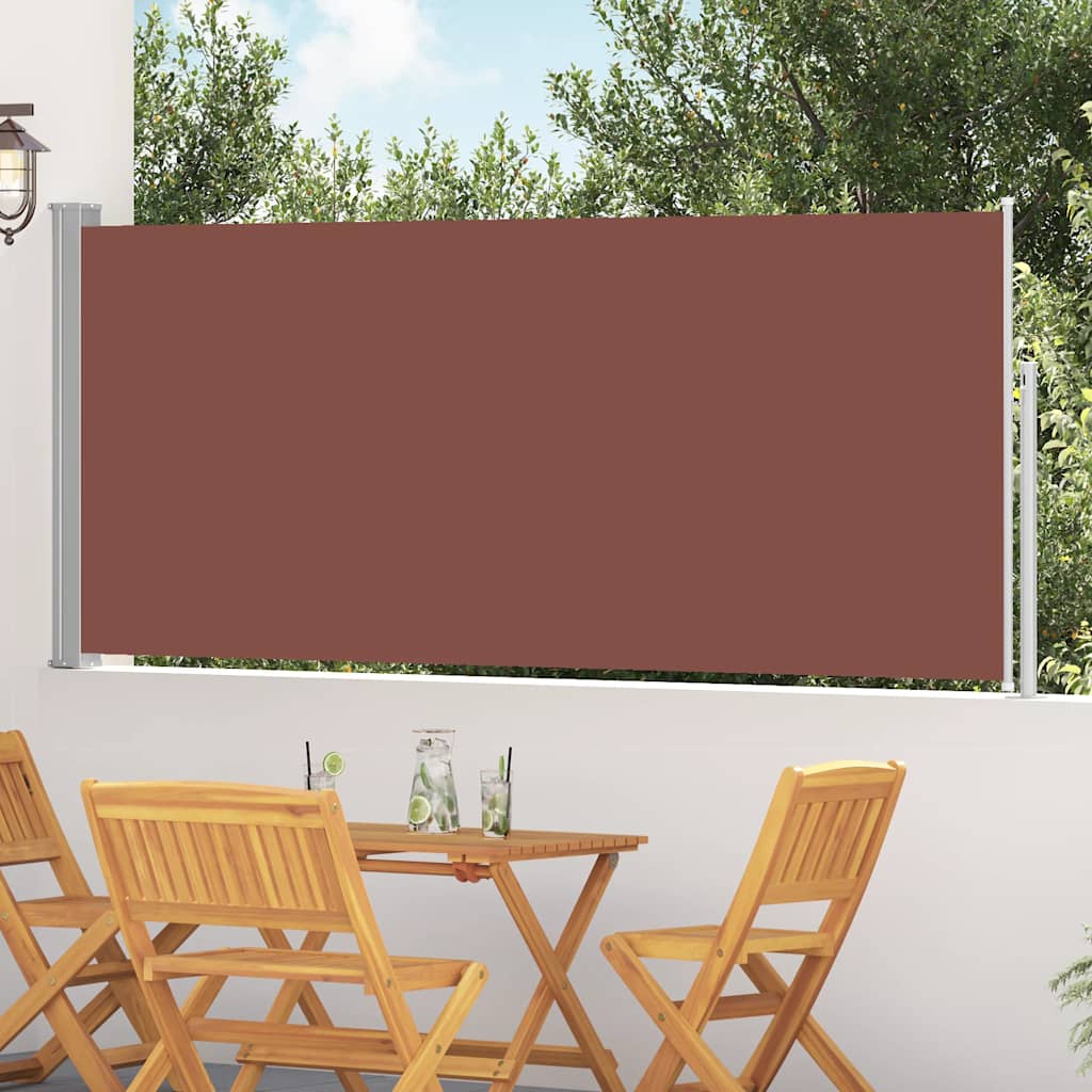 Σκίαστρο Πλαϊνό Συρόμενο Καφέ 120 x 300 εκ.