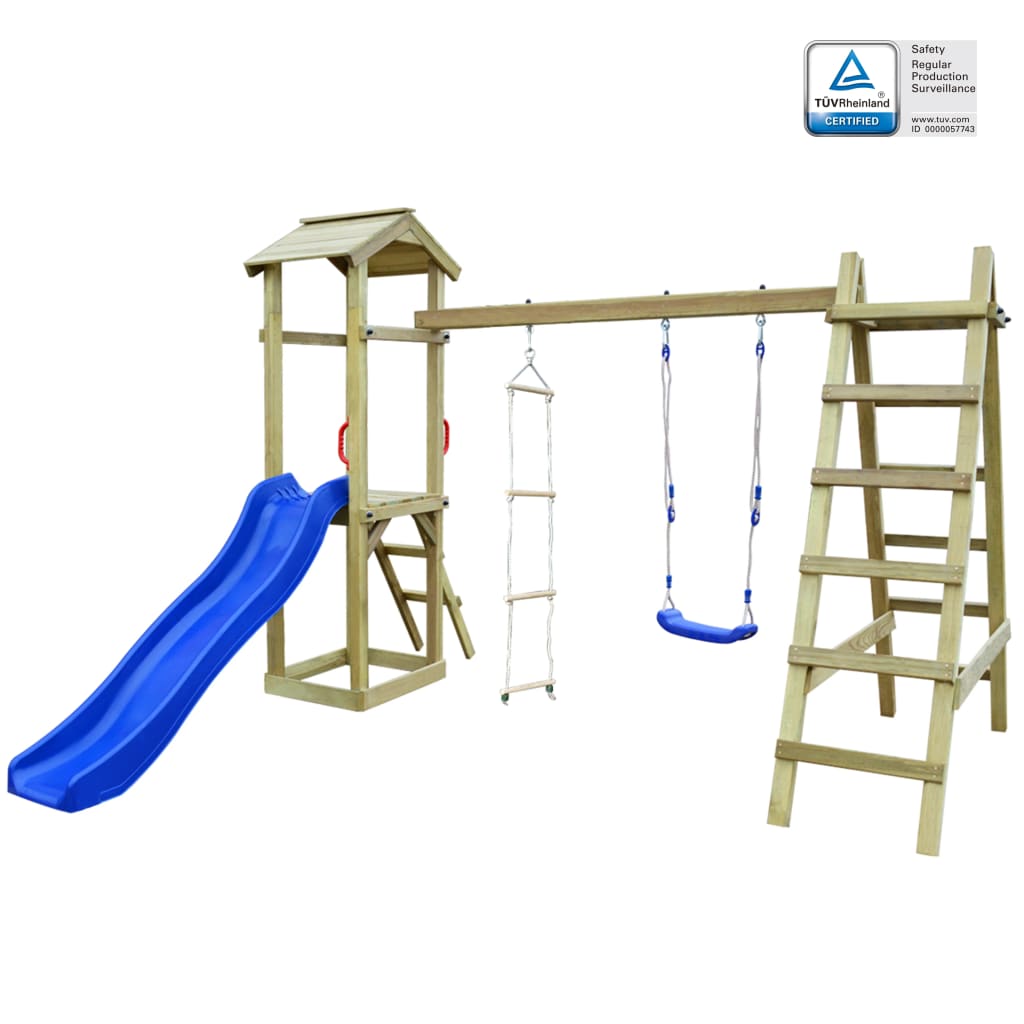 Παιδική Χαρά Εξωτερικού Χώρου 286x237x218 Εμποτ. Ξύλο Πεύκου