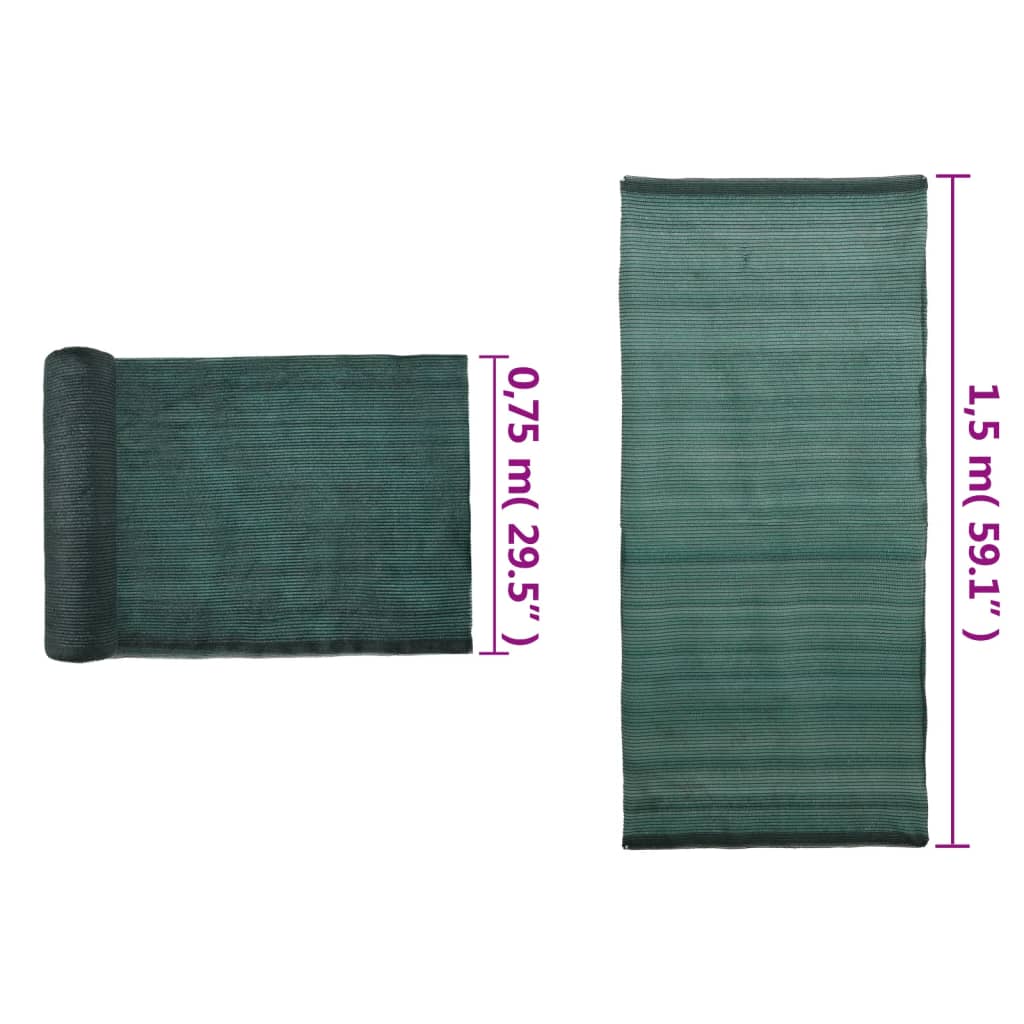 Δίχτυ Σκίασης Πράσινο 1,5 x 10 μ. από HDPE