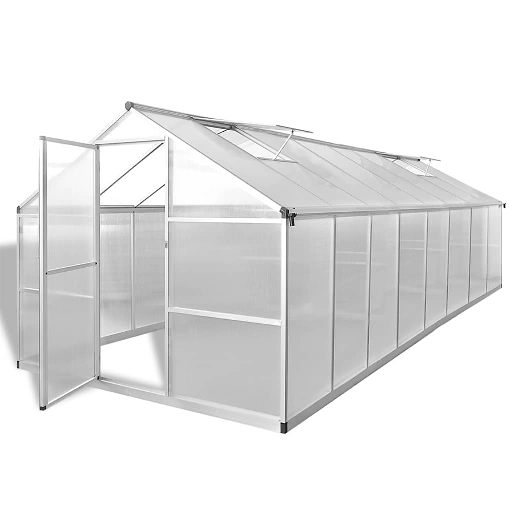 Θερμοκήπιο 481 x 250 x 195 εκ. 23,44 μ³ Αλουμινίου - Pakobazaar