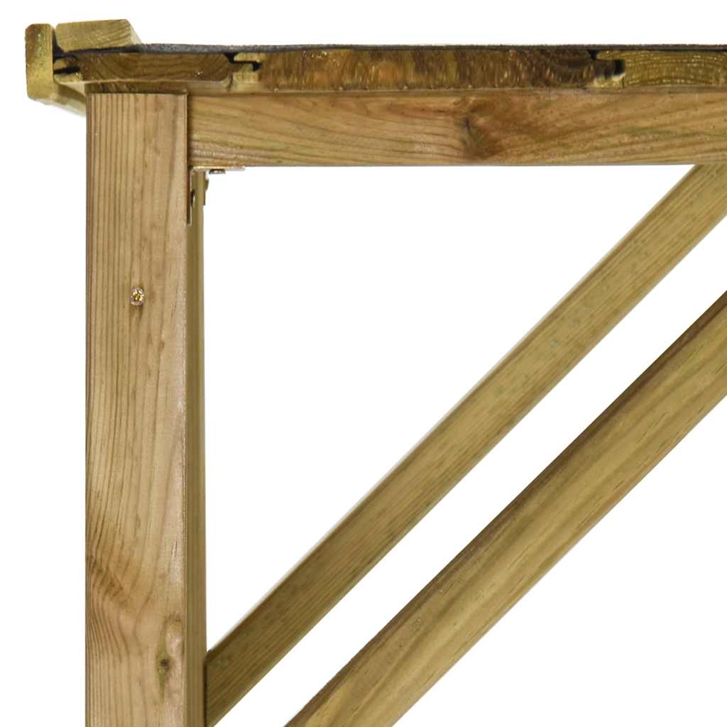 Υπόστεγο Καυσόξυλων / Αποθήκη Κήπου 253x80x170 εκ. Ξύλο Πεύκου - Pakobazaar