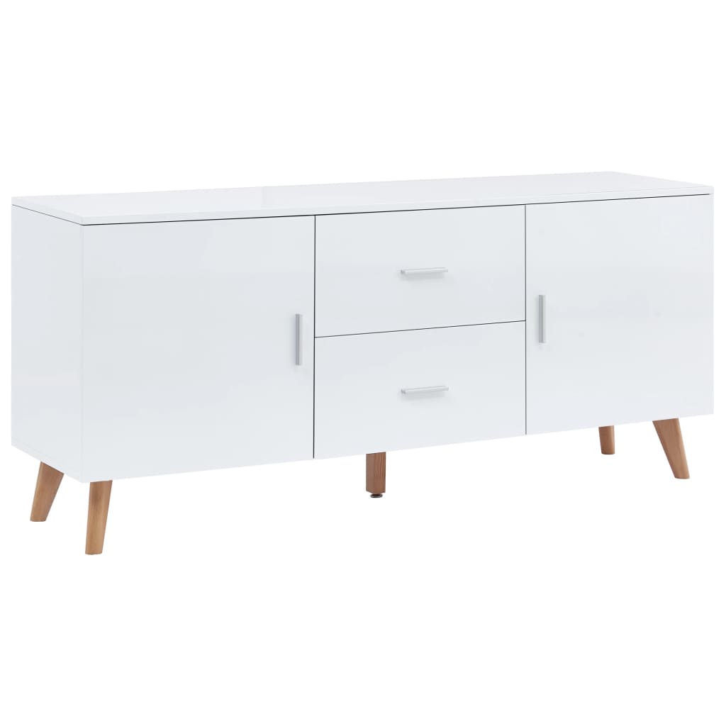 Μπουφές Λευκός 160 x 40 x 70 εκ. από MDF - Pakobazaar