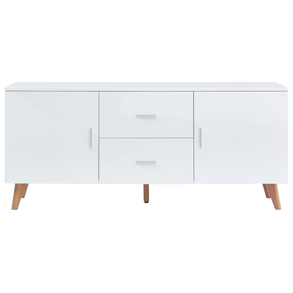 Μπουφές Λευκός 160 x 40 x 70 εκ. από MDF - Pakobazaar