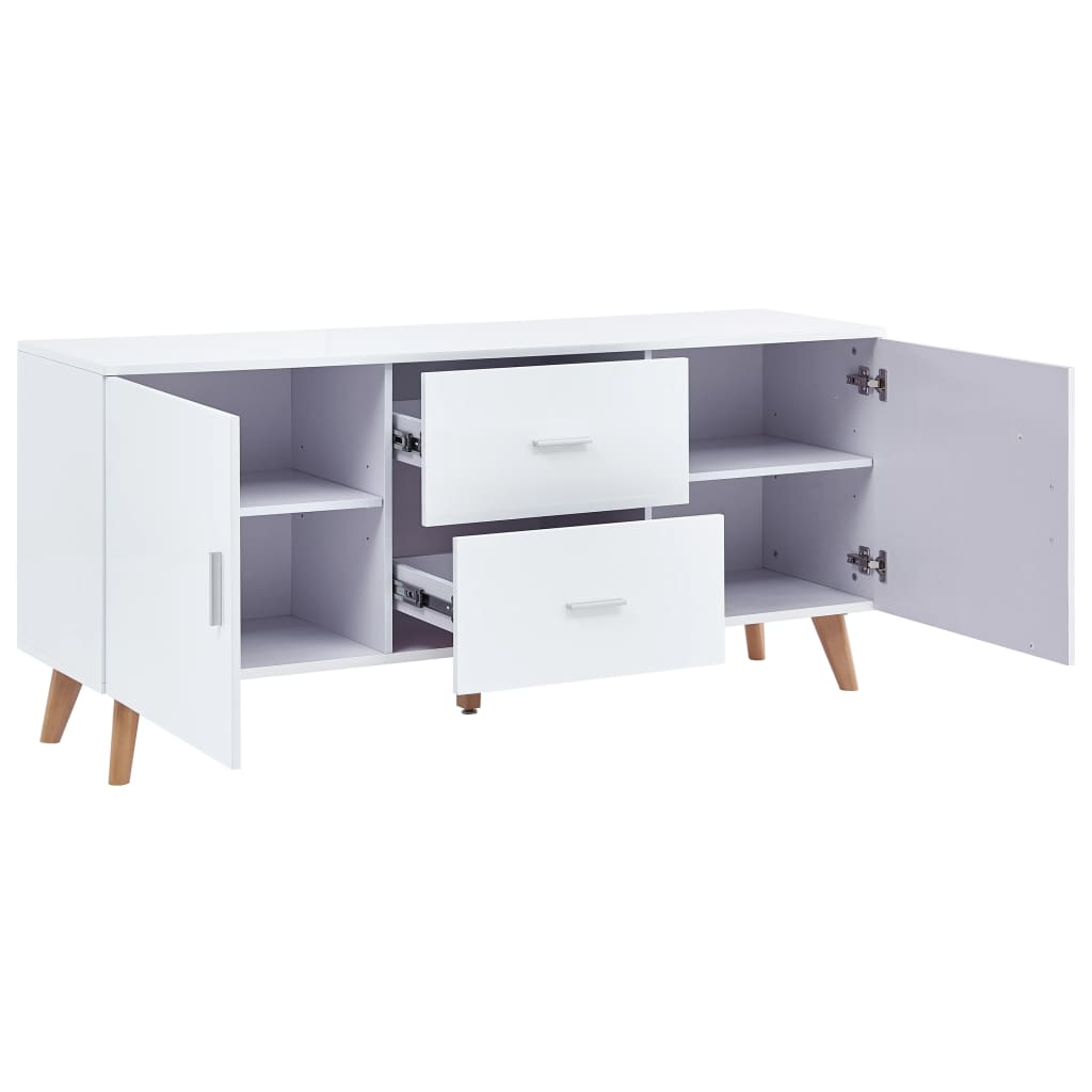 Μπουφές Λευκός 160 x 40 x 70 εκ. από MDF - Pakobazaar