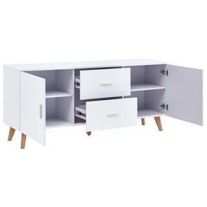 Μπουφές Λευκός 160 x 40 x 70 εκ. από MDF - Pakobazaar
