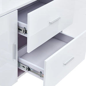 Μπουφές Λευκός 160 x 40 x 70 εκ. από MDF - Pakobazaar