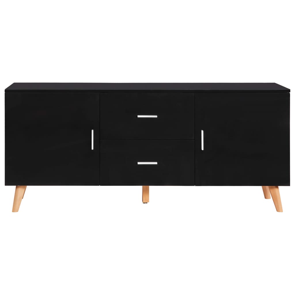 Μπουφές Μαύρος 160 x 40 x 70 εκ. από MDF - Pakobazaar