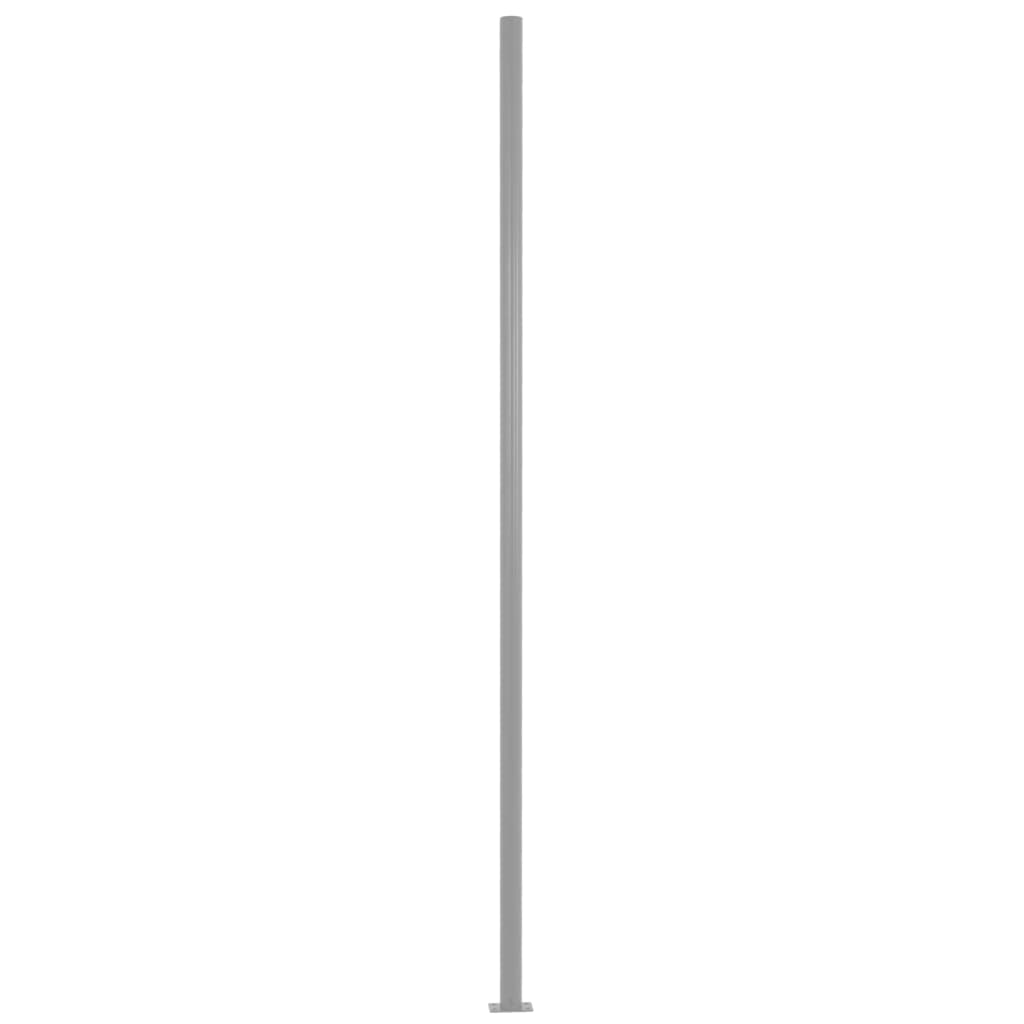 Πάνελ Περίφραξης με 2 Στύλους Χρώμα Taupe 180x180 εκ Υφασμάτινο
