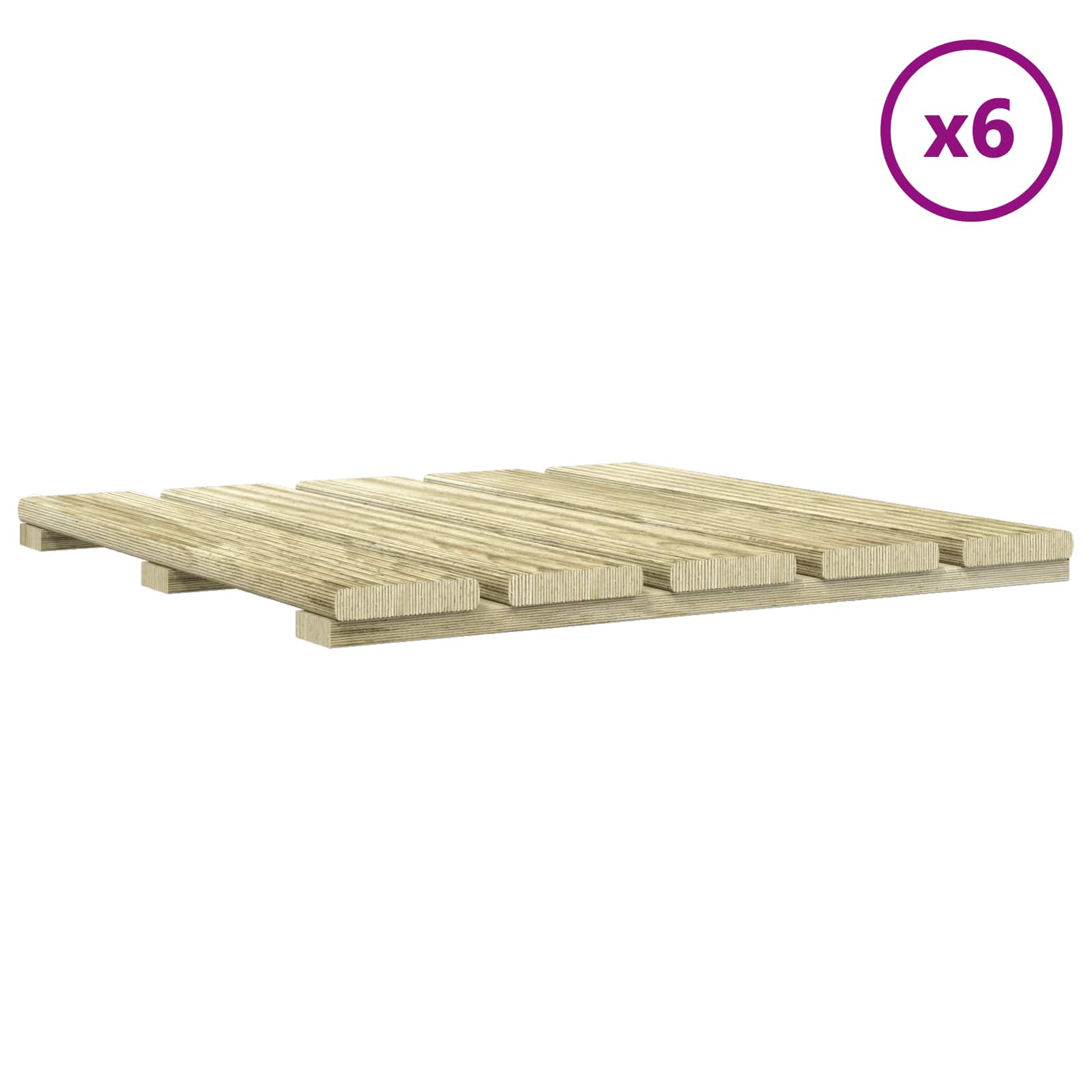 Πλάκα Κατασκευής 6 pcs Πράσινο 50 x 50 cm - Pakobazaar