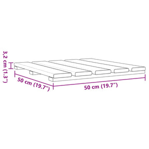 Πλάκα Κατασκευής 6 pcs Καφέ 50 x 50 cm Πεύκο Καφέ Εγχύσεως - Pakobazaar