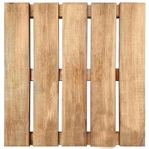 Πλάκα Κατασκευής 6 pcs Καφέ 50 x 50 cm Πεύκο Καφέ Εγχύσεως - Pakobazaar