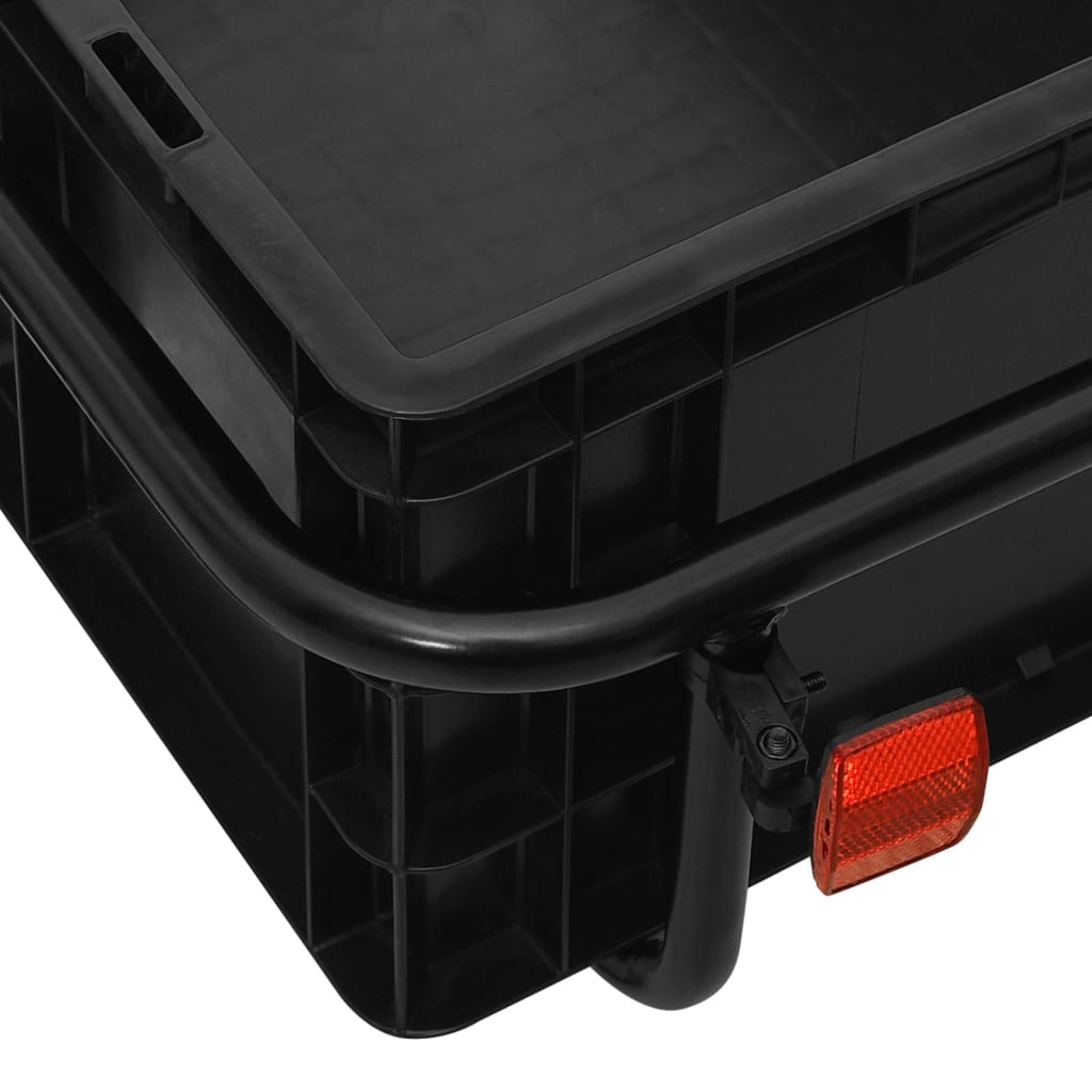 Τρέιλερ ποδηλάτου Μαύρο 155x60x83 εκ. Ατσάλι - Pakobazaar