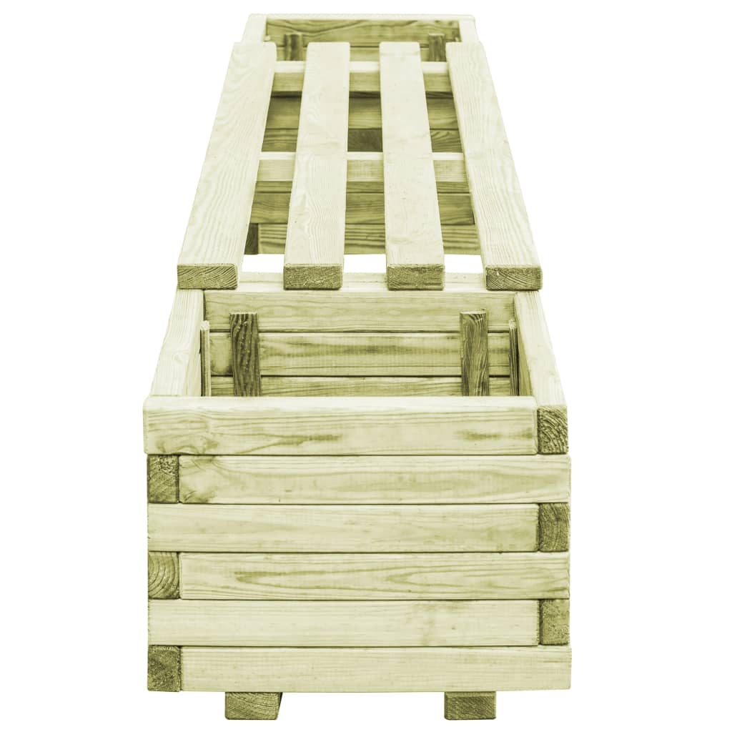 Ζαρντινιέρα με Παγκάκι από Εμποτισμένο Ξύλο Πεύκου