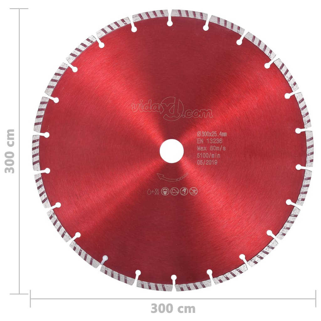 Διαμαντόδισκος Κοπής Turbo 300 χιλ. Ατσάλινος - Pakobazaar