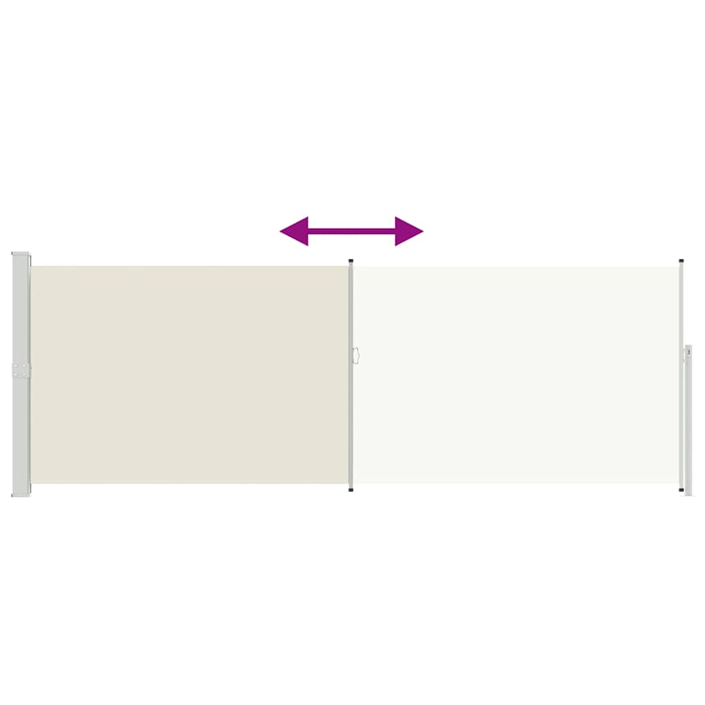 Σκίαστρο Πλαϊνό Συρόμενο Κρεμ 160 x 500 εκ. - Pakobazaar