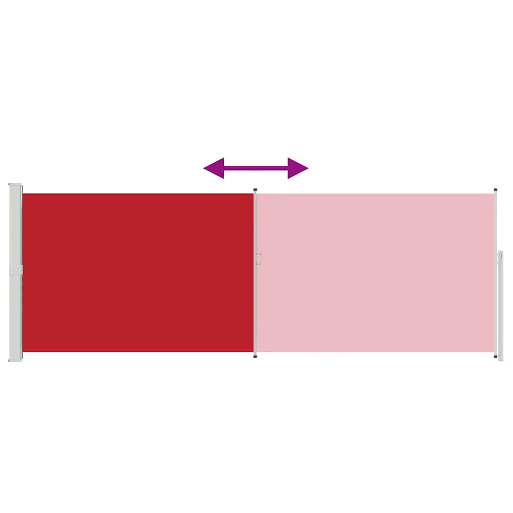 Σκίαστρο Πλαϊνό Συρόμενο Κόκκινο 160 x 500 εκ. - Pakobazaar