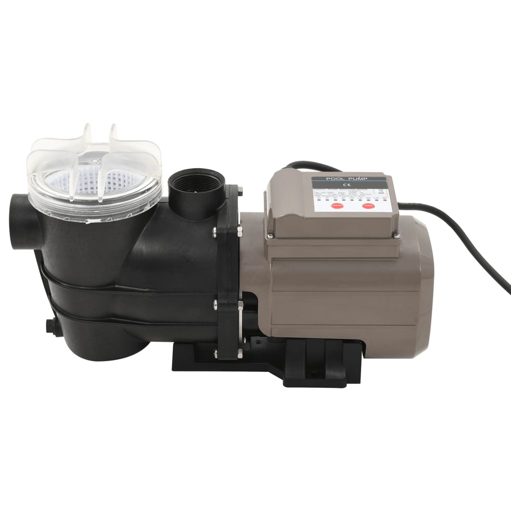 Αντλία Πισίνας με Χρονοδιακόπτη Μαύρη 0,25 HP 8000 Λίτρα / Ώρα - Pakobazaar