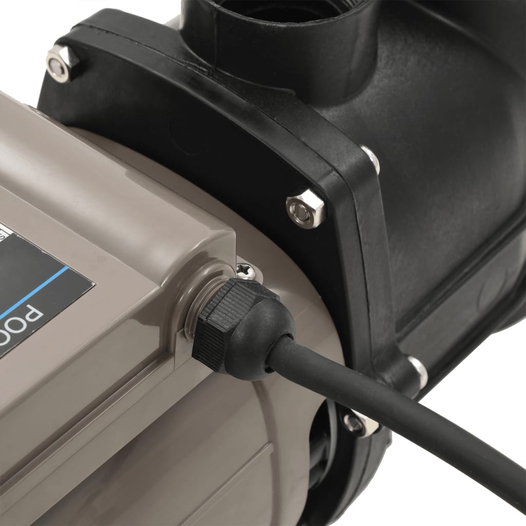 Αντλία Πισίνας με Χρονοδιακόπτη Μαύρη 0,25 HP 8000 Λίτρα / Ώρα - Pakobazaar