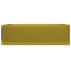 Νιπτήρας Χρυσός 41 x 30 x 12 εκ. Κεραμικός