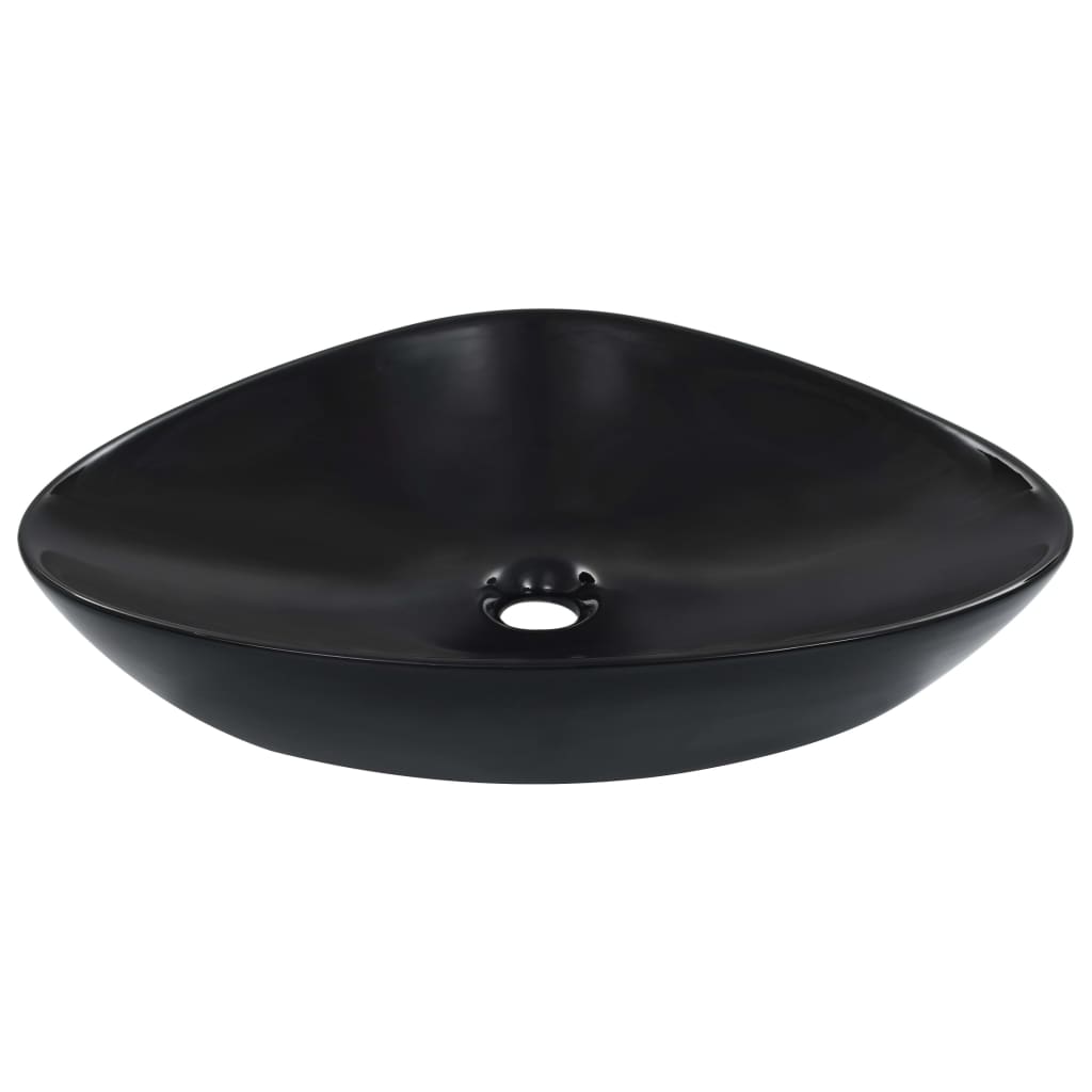 Νιπτήρας Μαύρος 58,5 x 39 x 14 εκ. Κεραμικός - PAKOBAZAAR