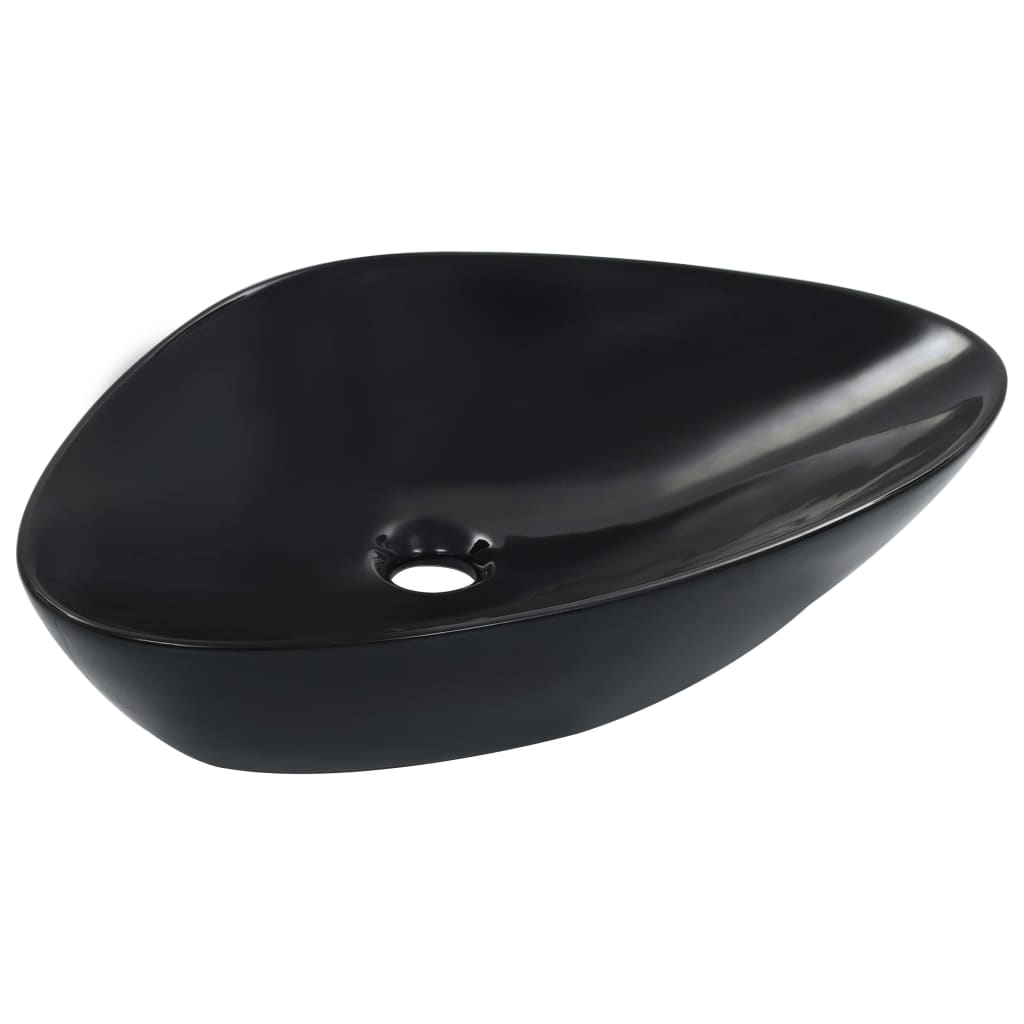 Νιπτήρας Μαύρος 58,5 x 39 x 14 εκ. Κεραμικός - PAKOBAZAAR