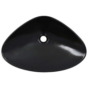 Νιπτήρας Μαύρος 58,5 x 39 x 14 εκ. Κεραμικός - PAKOBAZAAR