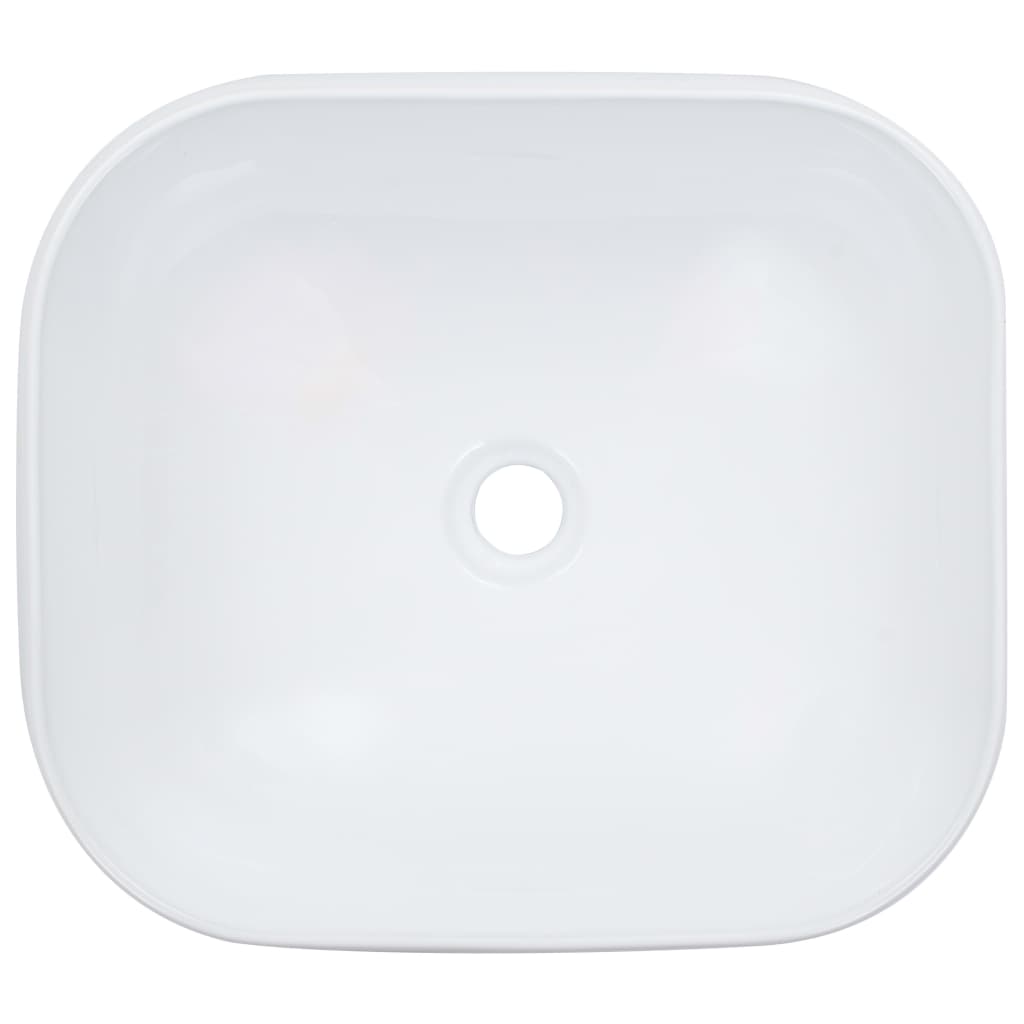 Νιπτήρας Λευκός 44,5 x 39,5 x 14,5 εκ. Κεραμικός - PAKOBAZAAR