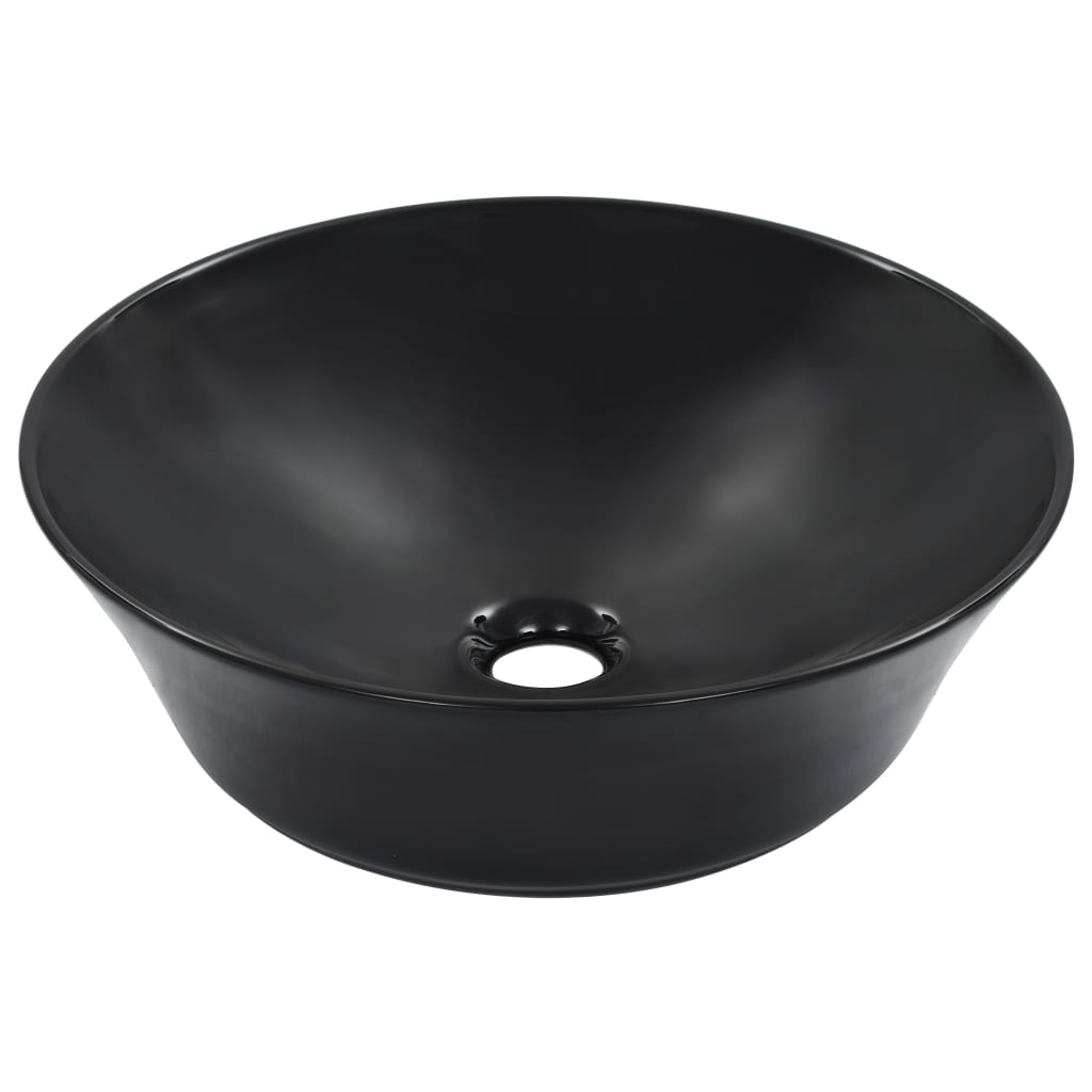 Νιπτήρας Μαύρος 41 x 12,5 εκ. Κεραμικός - PAKOBAZAAR