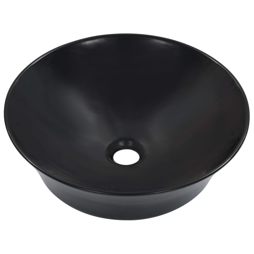 Νιπτήρας Μαύρος 41 x 12,5 εκ. Κεραμικός - PAKOBAZAAR
