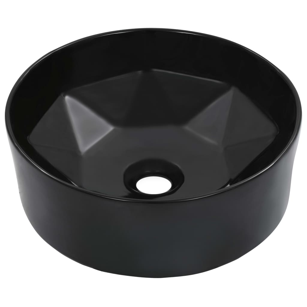 Νιπτήρας Μαύρος 36 x 14 εκ. Κεραμικός - PAKOBAZAAR