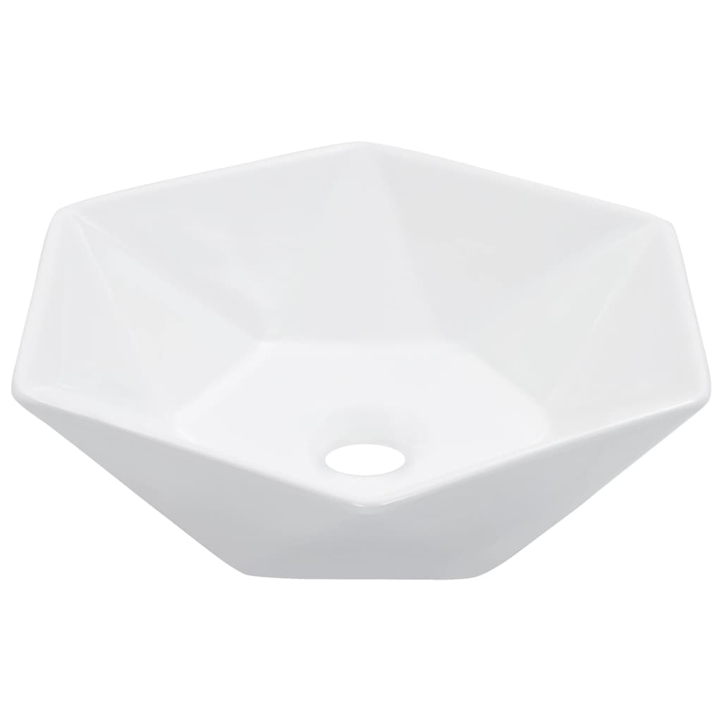 Νιπτήρας Λευκός 41 x 36,5 x 12 εκ. Κεραμικός - PAKOBAZAAR
