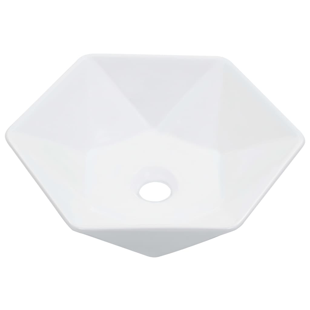 Νιπτήρας Λευκός 41 x 36,5 x 12 εκ. Κεραμικός - PAKOBAZAAR