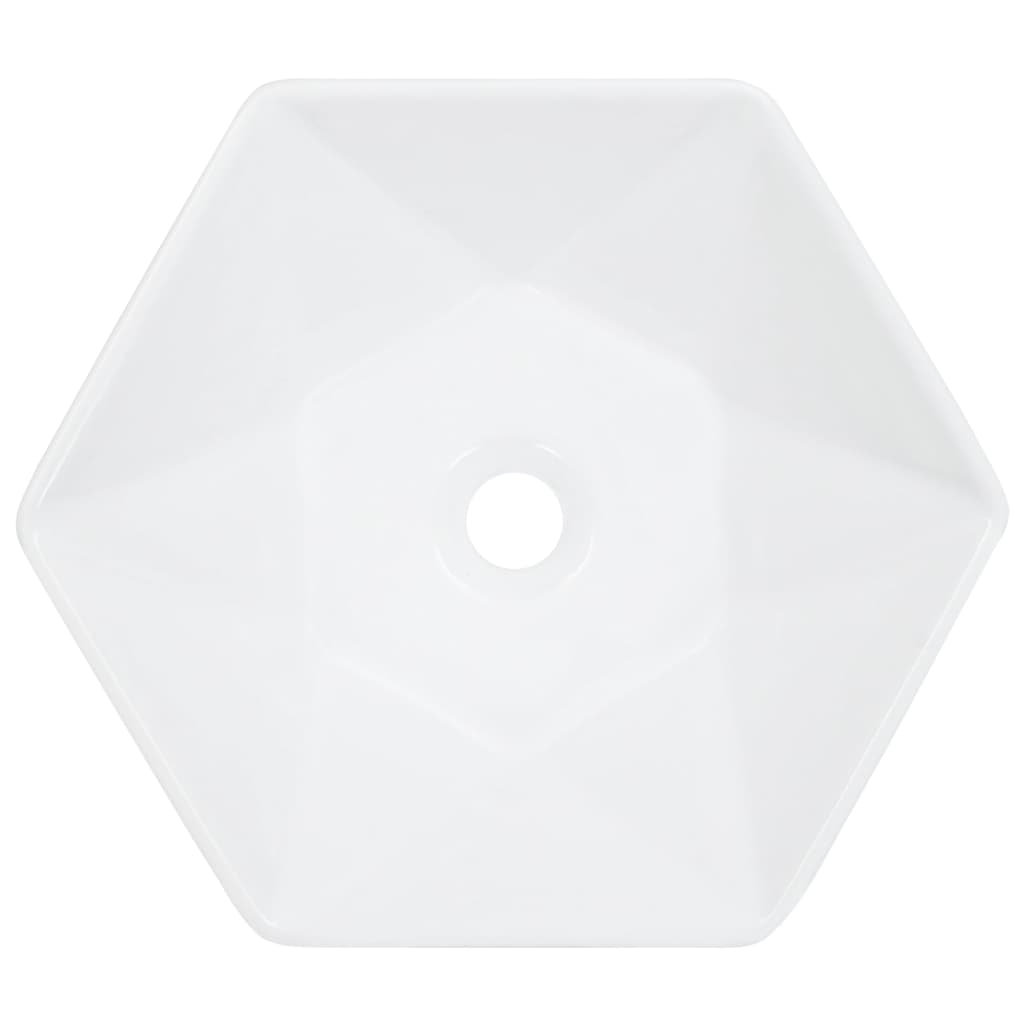 Νιπτήρας Λευκός 41 x 36,5 x 12 εκ. Κεραμικός - PAKOBAZAAR