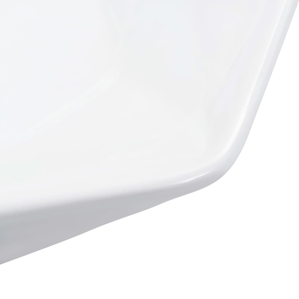 Νιπτήρας Λευκός 41 x 36,5 x 12 εκ. Κεραμικός - PAKOBAZAAR