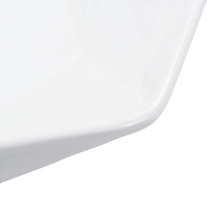 Νιπτήρας Λευκός 41 x 36,5 x 12 εκ. Κεραμικός - PAKOBAZAAR