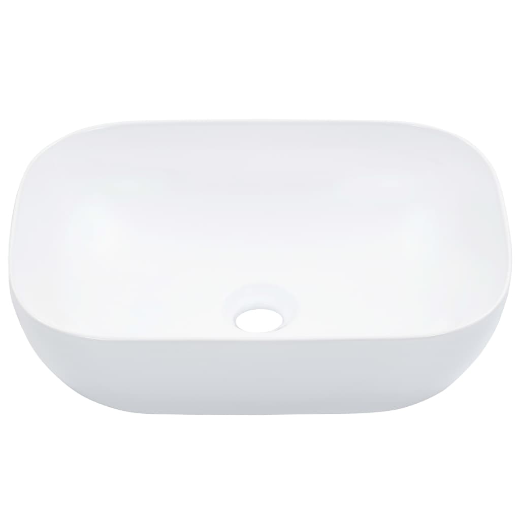 Νιπτήρας Λευκός 45,5 x 32 x 13 εκ. Κεραμικός - PAKOBAZAAR