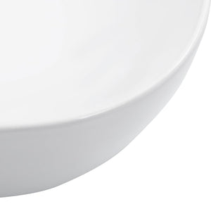 Νιπτήρας Λευκός 45,5 x 32 x 13 εκ. Κεραμικός - PAKOBAZAAR
