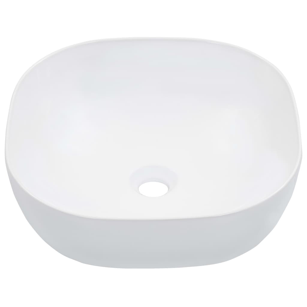Νιπτήρας Λευκός 42,5 x 42,5 x 14,5 εκ. Κεραμικός - PAKOBAZAAR