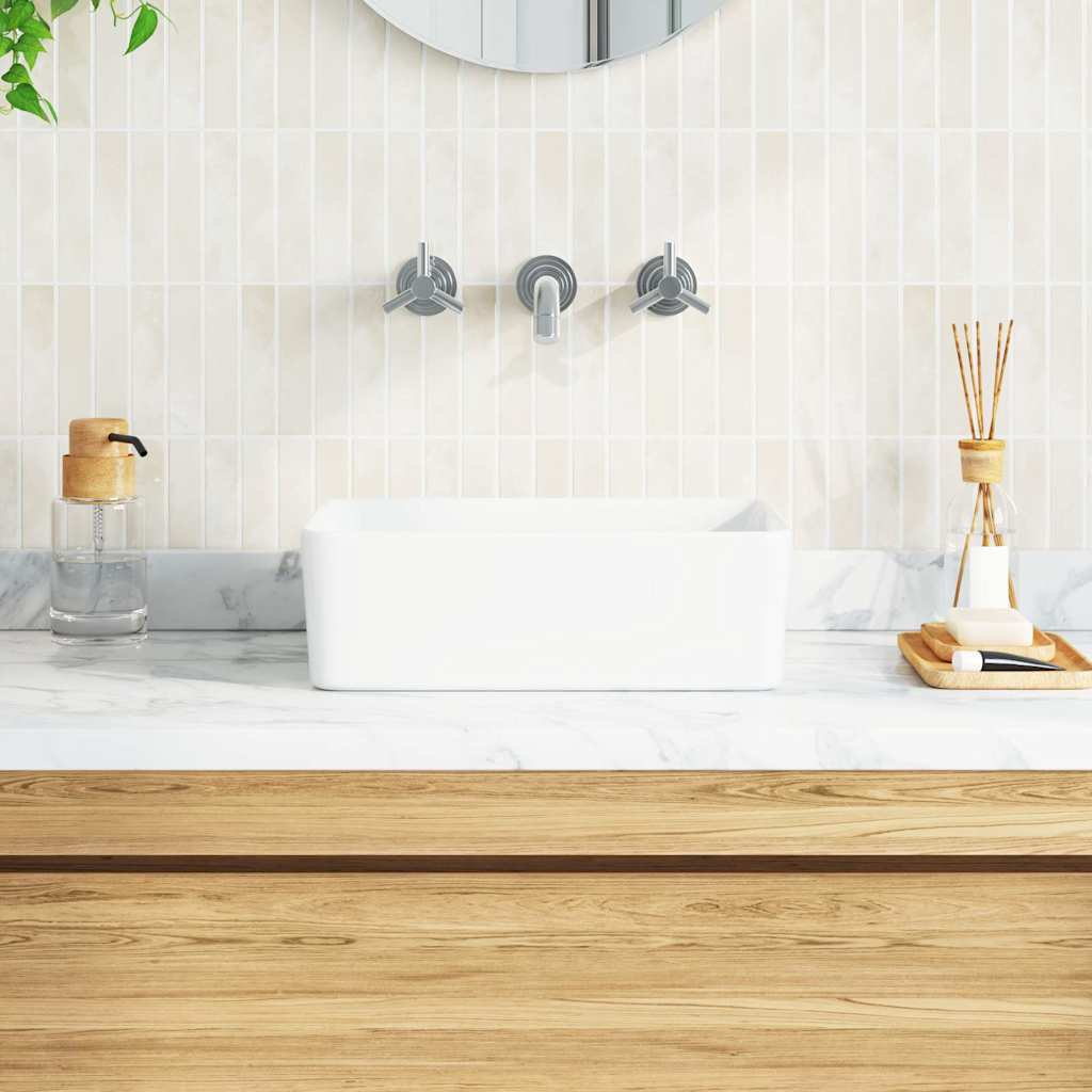 Νιπτήρας Λευκός 40 x 30 x 13 εκ. Κεραμικός - PAKOBAZAAR