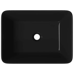 Νιπτήρας Μαύρος 40 x 30 x 13 εκ. Κεραμικός - PAKOBAZAAR