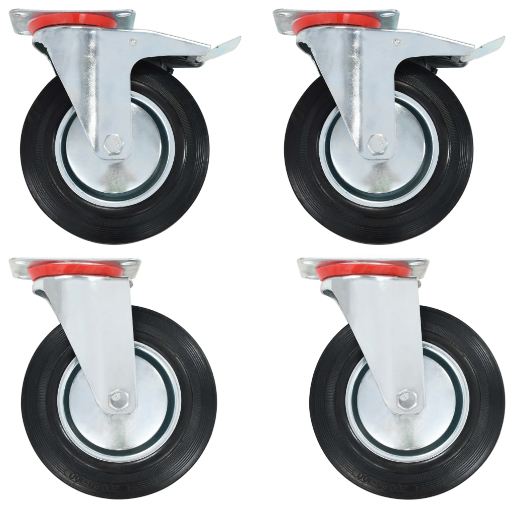 Ρόδες Περιστρεφόμενες 4 τεμ. 200 χιλ. - PAKOBAZAAR