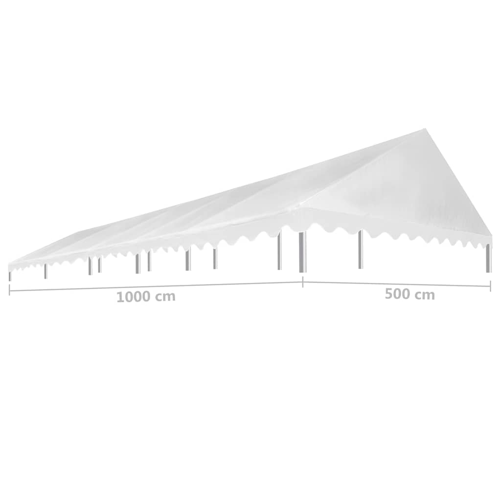 Κάλυμμα Τέντας Εκδηλώσεων Λευκό 5 x 10 μ. 450 γρ./μ²