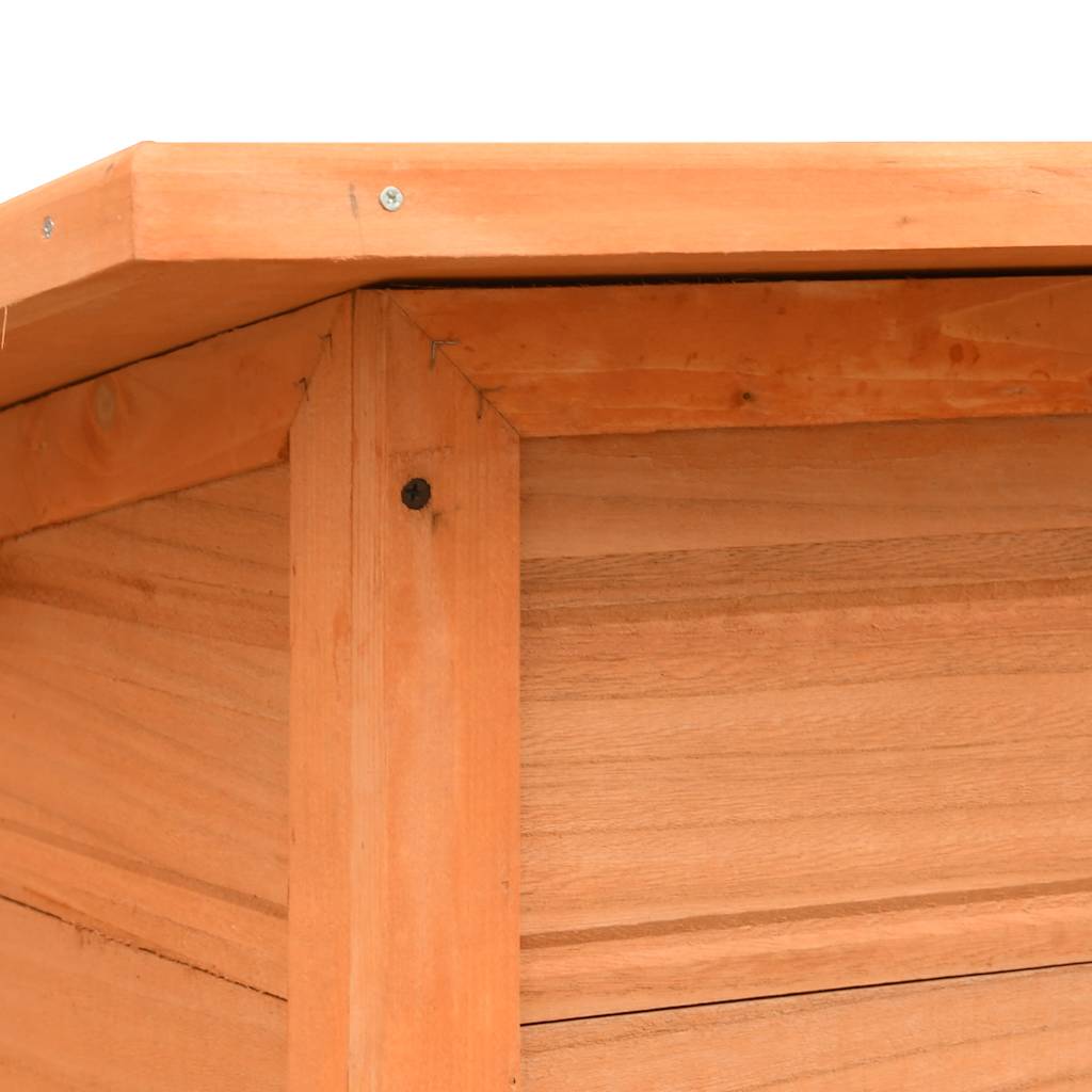 Σπιτάκι Σκύλου 120 x 77 x 86 εκ. από Μασίφ Ξύλο Πεύκου & Ελάτης - PAKOBAZAAR