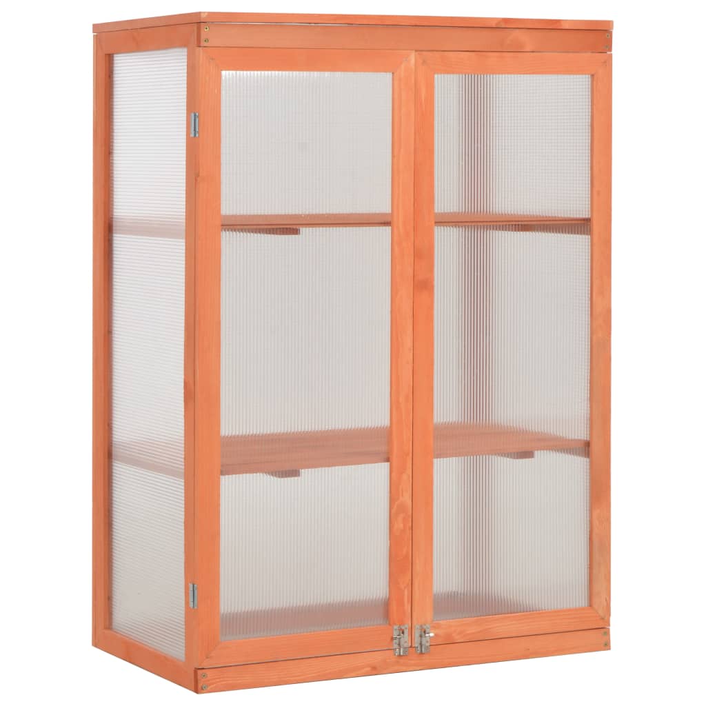 Θερμοκήπιο 75 x 47 x 109 εκ. Ξύλινο - PAKOBAZAAR