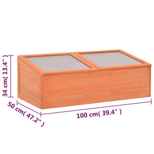 Θερμοκήπιο 100x50x34 εκ. Ξύλινο - PAKOBAZAAR