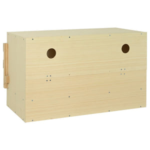Φωλιά για Κότες με 3 Θέσεις 96x40x45 εκ. από Μασίφ Ξύλο Πεύκου - Pakobazaar