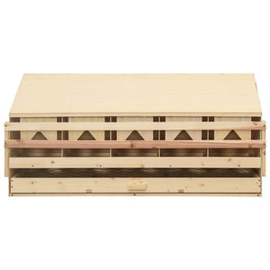 Φωλιά για Κότες με 5 Θέσεις 117x33x54 εκ. από Μασίφ Ξύλο Πεύκου - Pakobazaar