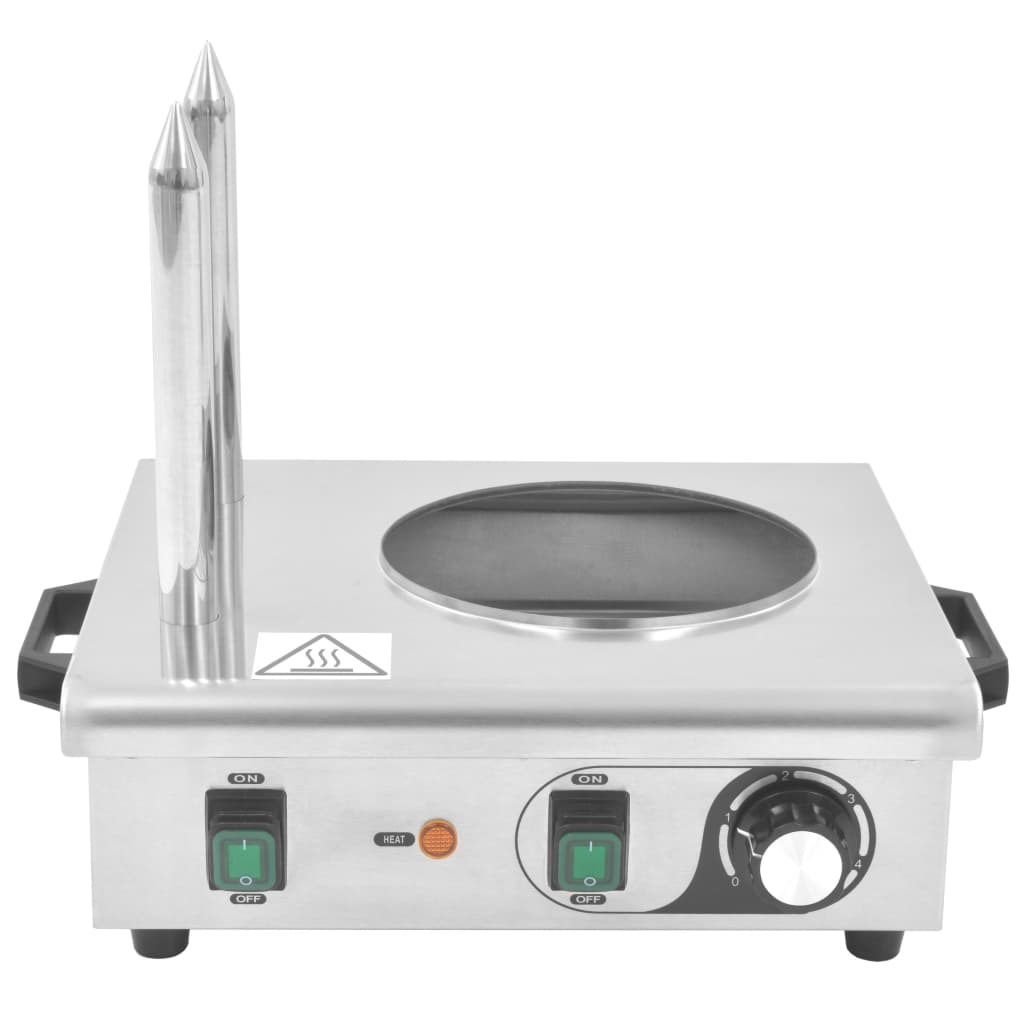 Συσκευή Hot Dog 500 W από Ανοξείδωτο Ατσάλι με 2 Ράβδους - Pakobazaar