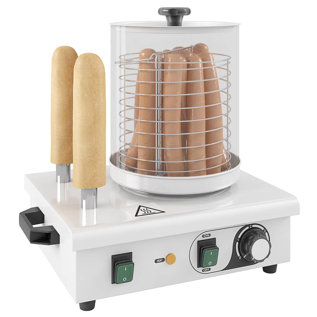 Συσκευή Hot Dog 500 W από Ανοξείδωτο Ατσάλι με 2 Ράβδους - Pakobazaar