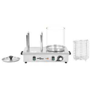 Συσκευή Hot Dog 550 W από Ανοξείδωτο Ατσάλι με 4 Ράβδους